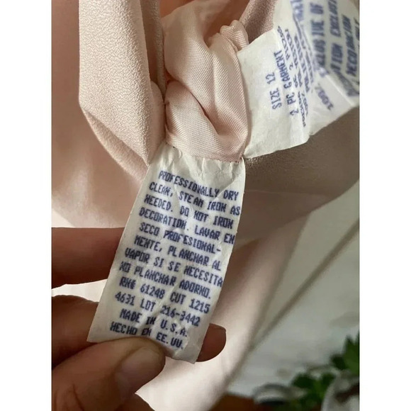 Vintage Women's size 12 Pink Maxi Dress - Picture 7 of 10